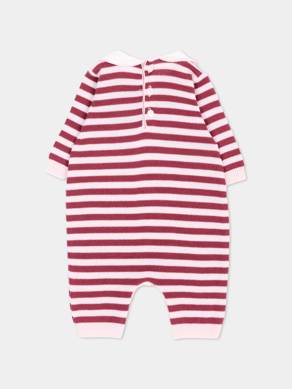 Tutina rosa a righe per neonata,Little Bear,4117 CIPRIA/VINACCIA