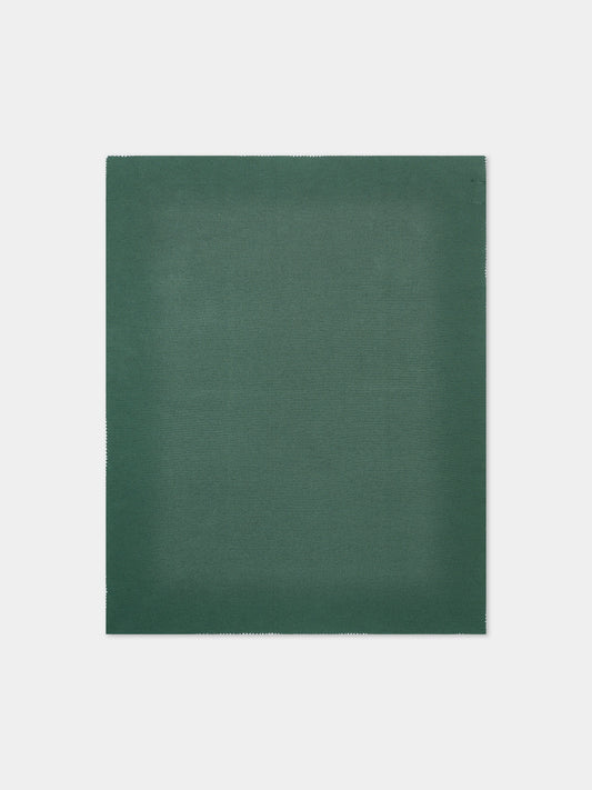 Copertina verde in maglia per neonato,Little Bear,4120 BOSCO/CIELO