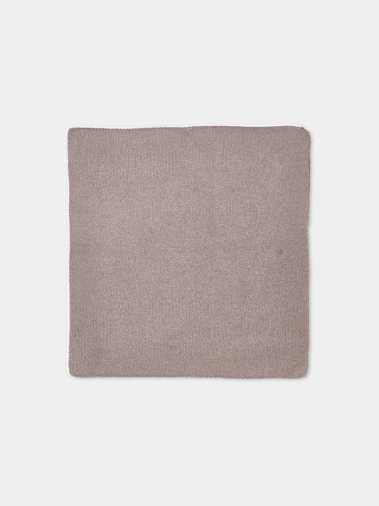 Copertina beige per neonati in maglia,Little Bear,4023 TORTORA/LATTE