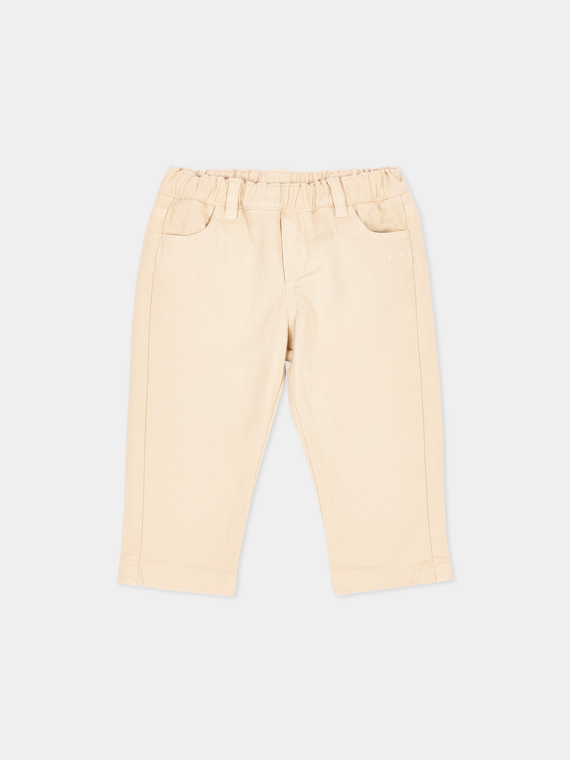 Pantalone beige per neonato,Fay Kids,FZ6320 Z3702 115