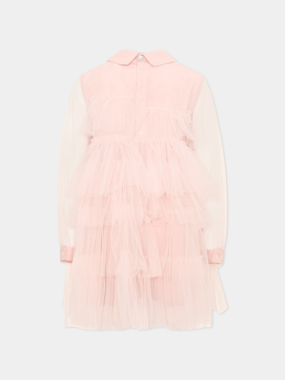 Abito rosa in tulle per bambina,Simonetta,SZ1A10 T0002 501