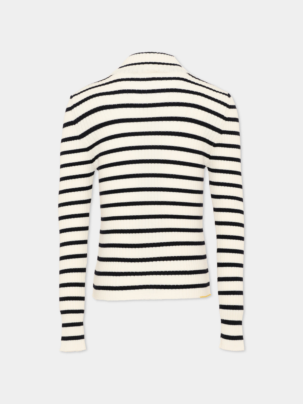 Dolcevita avorio per bambina a righe,Fendi Kids,JFG273 B1LA F1Y0K