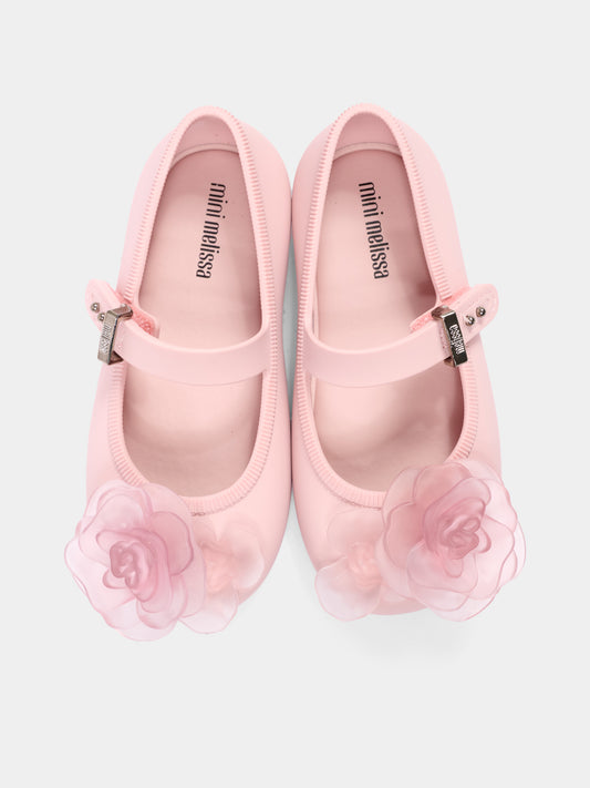 Ballerine rosa per bambina con fiore,Mini Melissa,S-37823-BO980