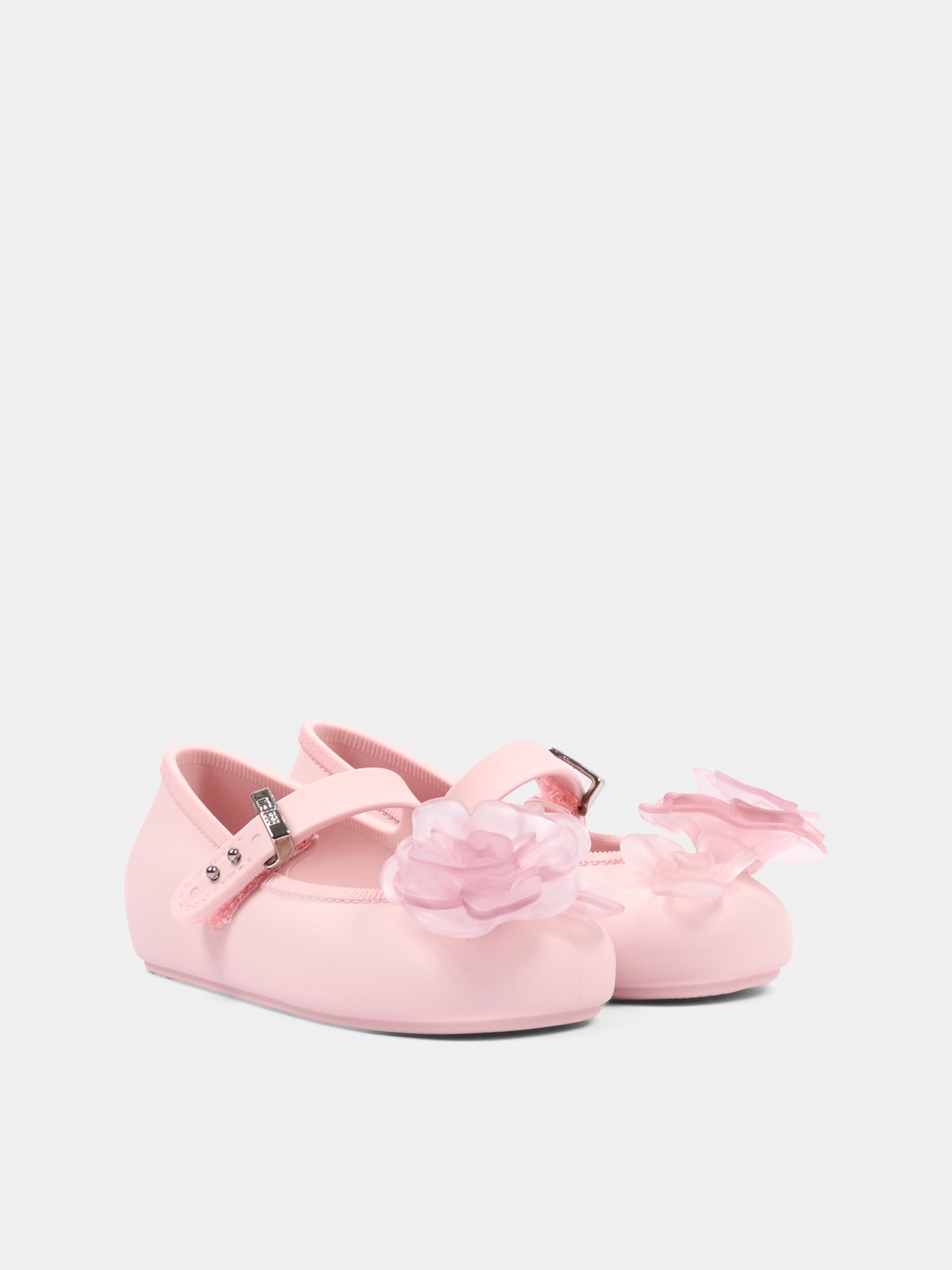 Ballerine rosa per bambina con fiore,Mini Melissa,S-37823-BO980