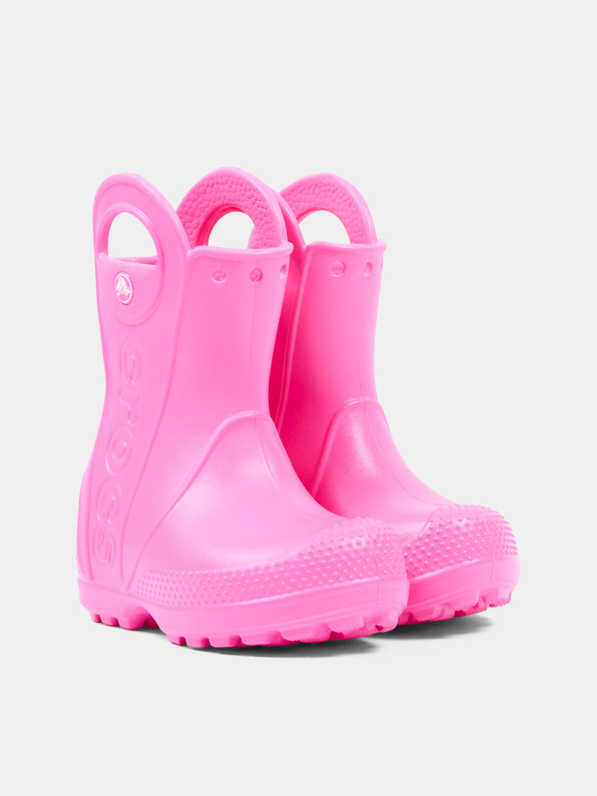 Stivali da pioggia fucsia per bambina,Crocs,211056 PKCR