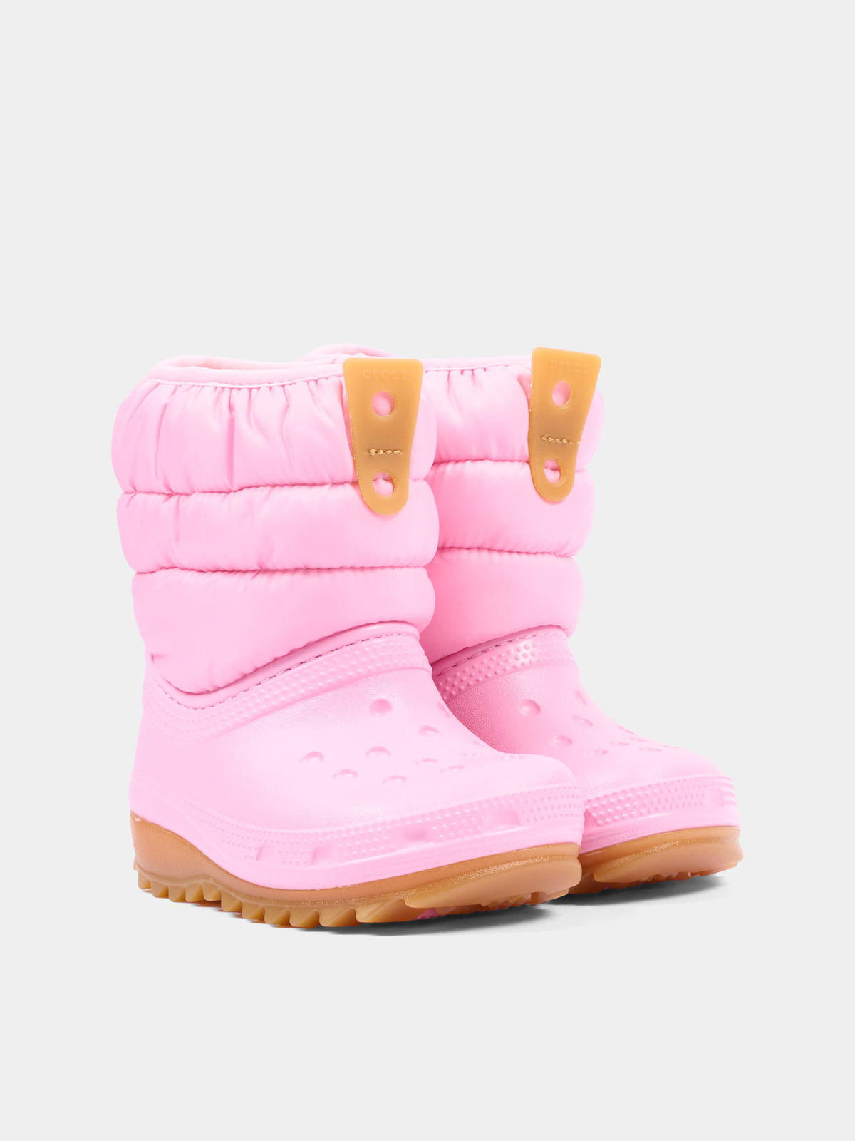 Stivali da neve rosa per bambina,Crocs,207683 PTGM