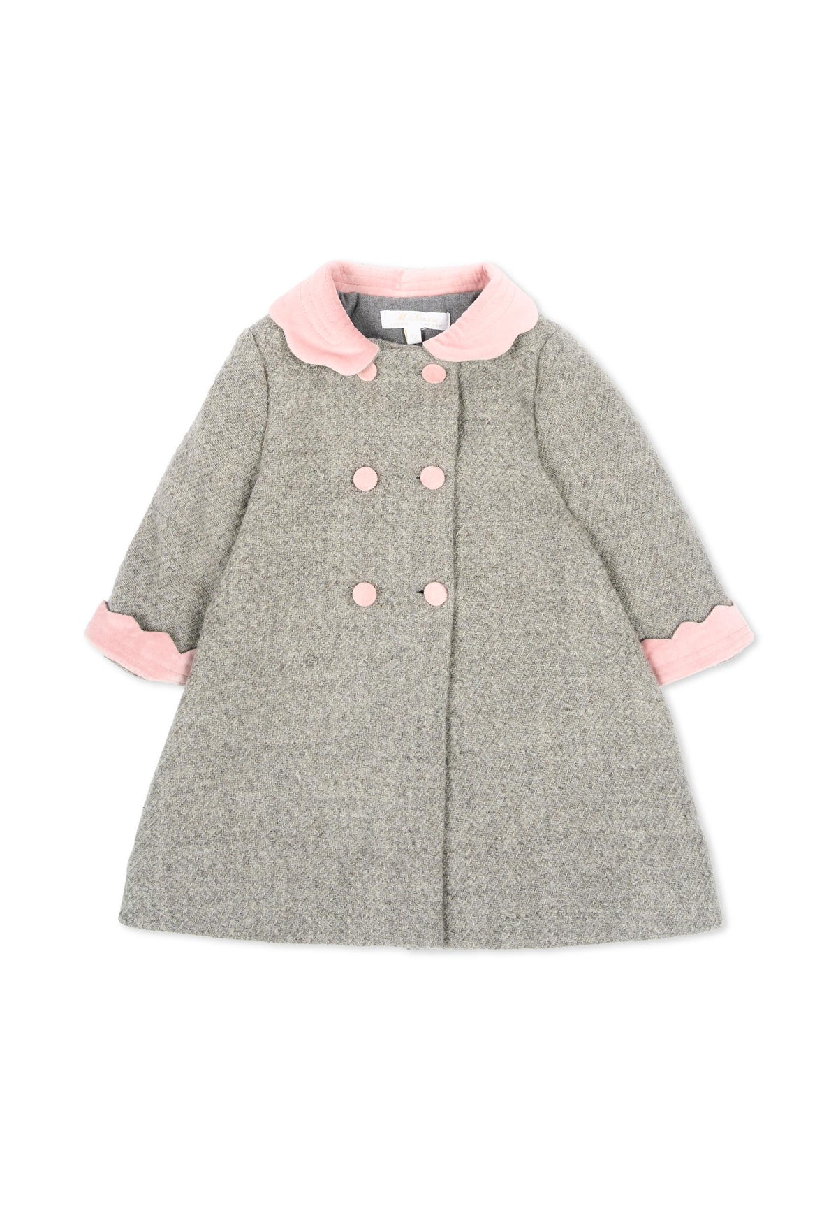 Cappotto grigio per neonata,Mariella Ferrari,GBE5 088 070