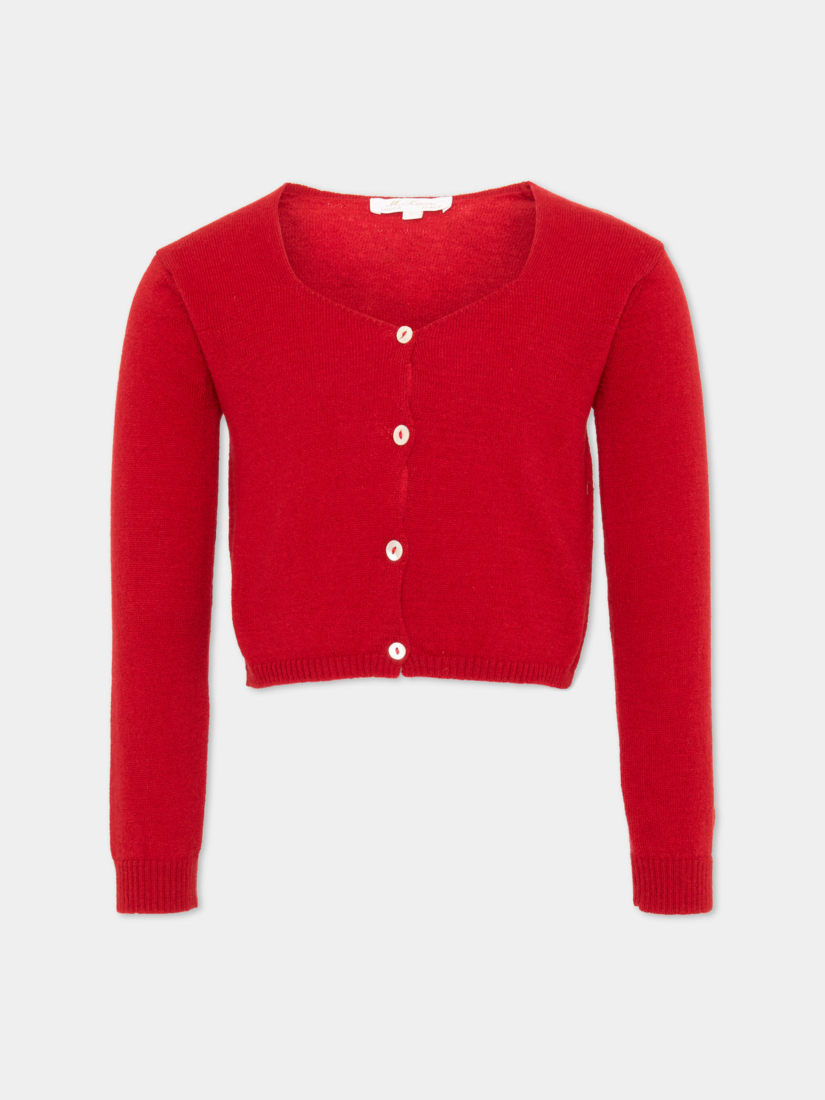 Cardigan rosso per bambina,Mariella Ferrari,MGU19 150