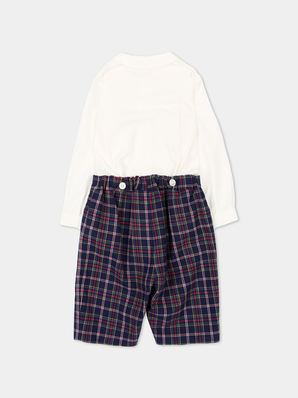 Completo elegante blu per bambino tartan,Mariella Ferrari,PGM11 005 027