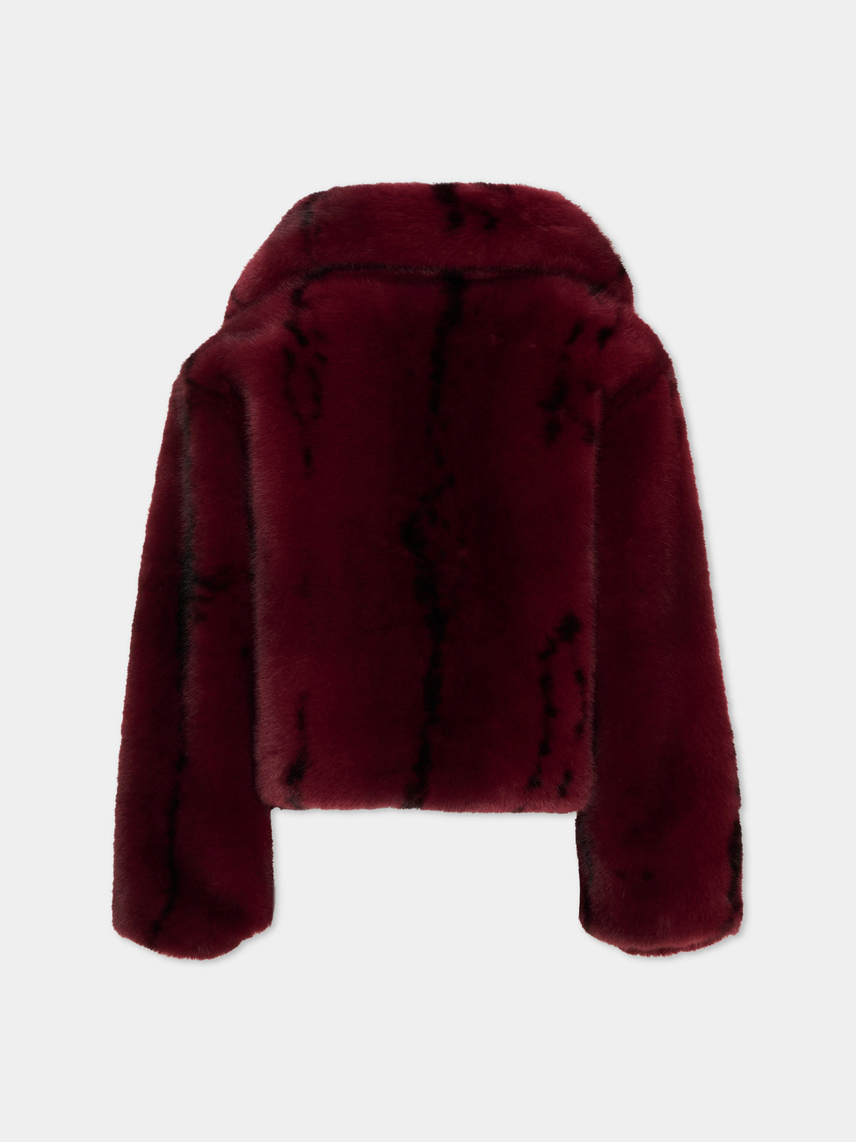 Ecopelliccia bordeaux per bambina,Just Cavalli Kids,JGA26026PL BORDEAUX BORDEAUX