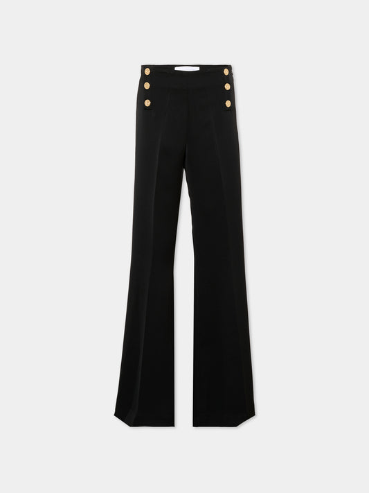 Pantalone nero per bambina,Roberto Cavalli Kids,CGA26162PA BLACK