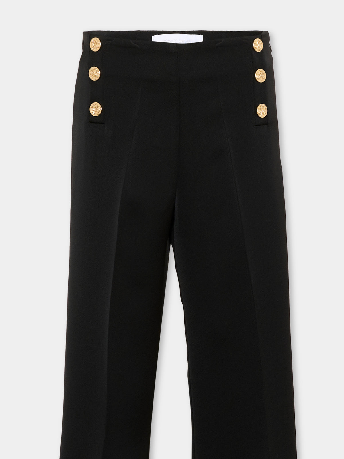 Pantalone nero per bambina,Roberto Cavalli Kids,CGA26162PA BLACK