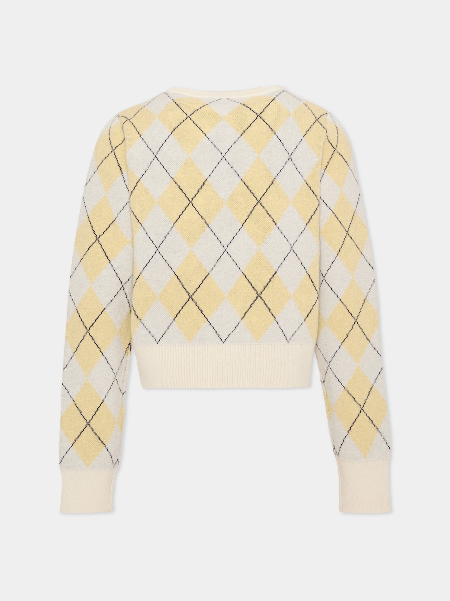 Maglione avorio per bambina a rombi,Trussardi Junior,TGA26016MA BONE/BC/BN BONE
