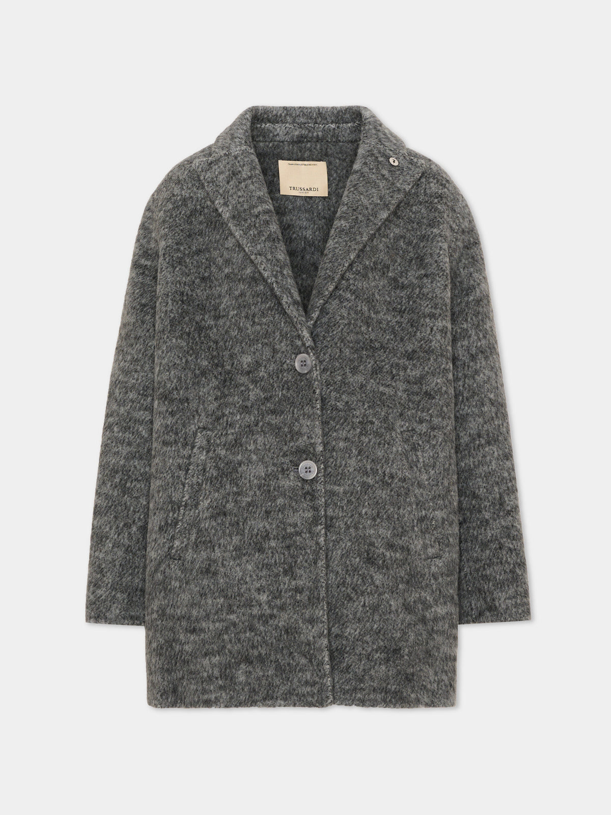 Cappotto grigio per bambina,Trussardi Junior,TGA26035CP GREY GREY
