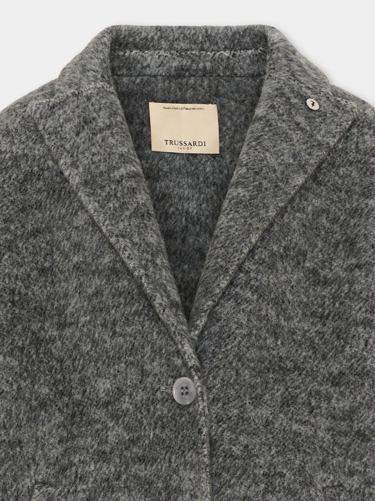 Cappotto grigio per bambina,Trussardi Junior,TGA26035CP GREY GREY