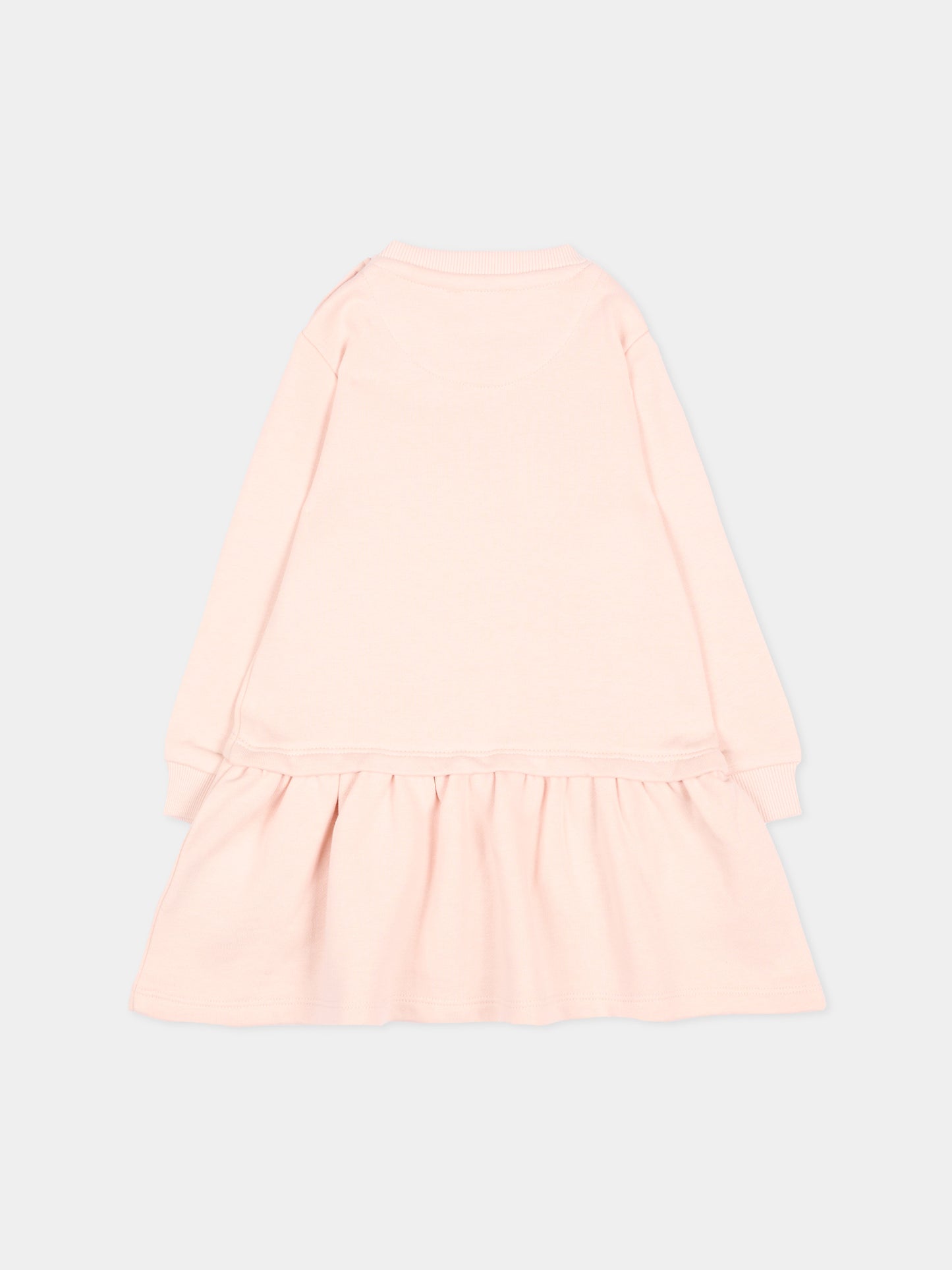 Vestito rosa per neonata con logo,Trussardi Junior,TIA26026VE BLUSH BLUSH