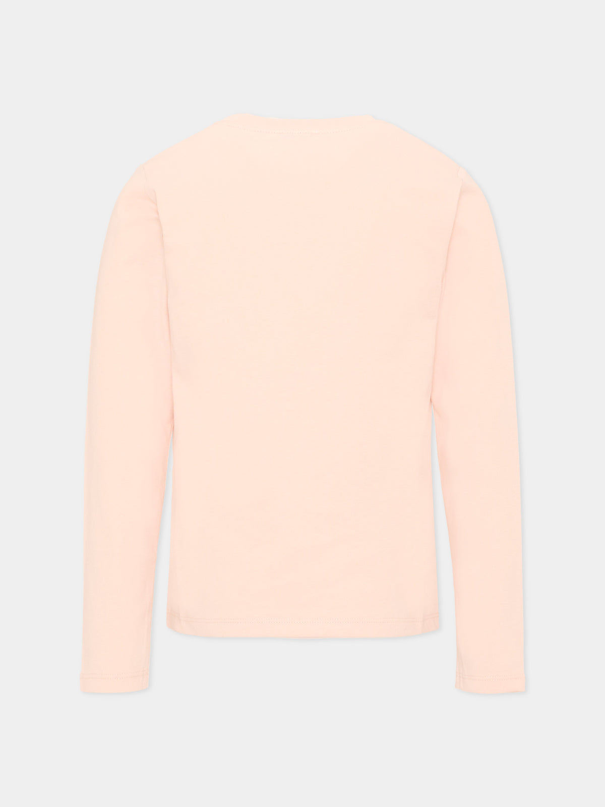 T-shirt rosa per bambina con logo,Trussardi Junior,TIA26025TS BLUSH BLUSH