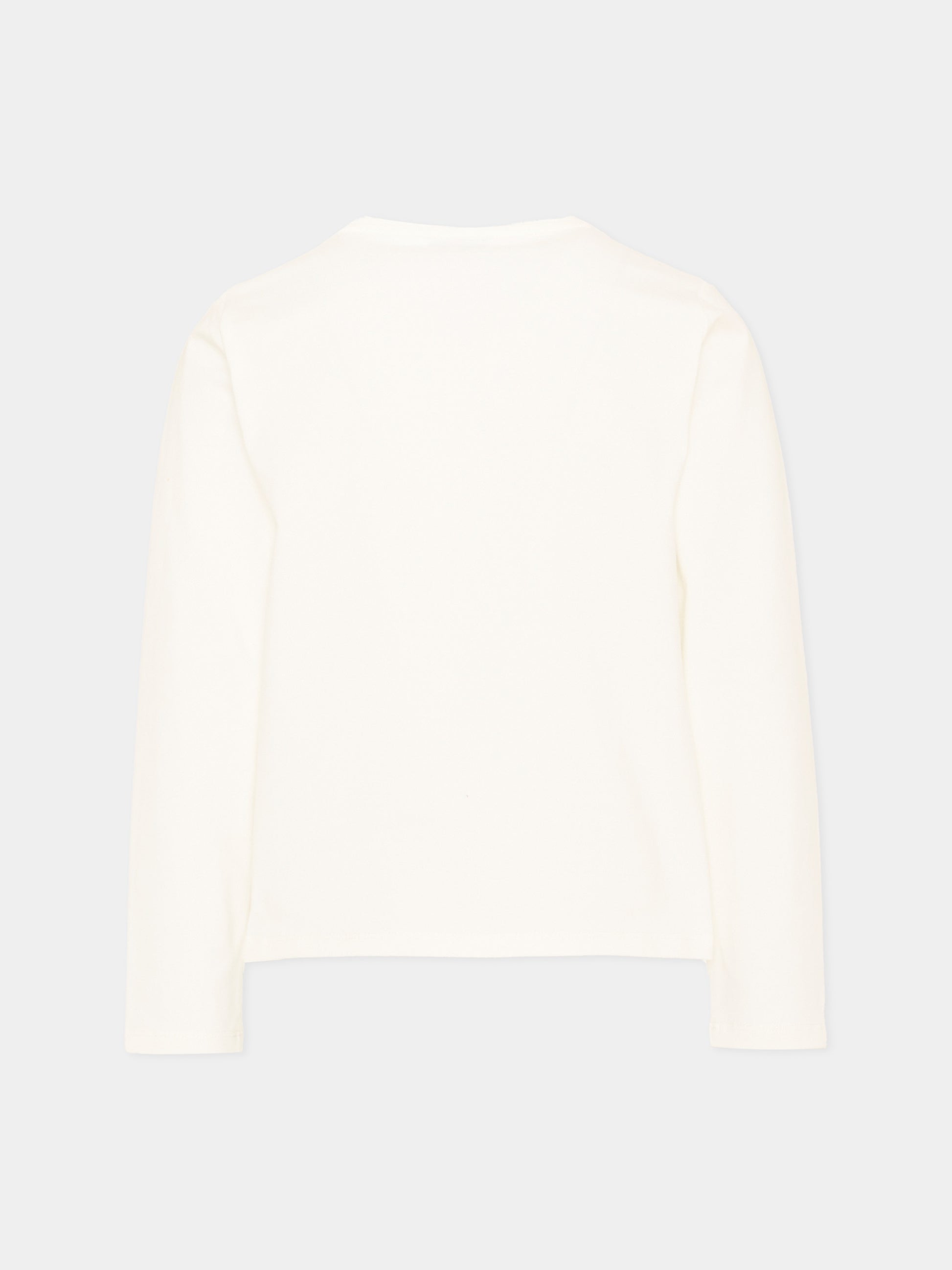 T-Shirt avorio Trussardi per bambina,Trussardi Junior,TIA26162TS OFF-WHITE OFF-WHITE
