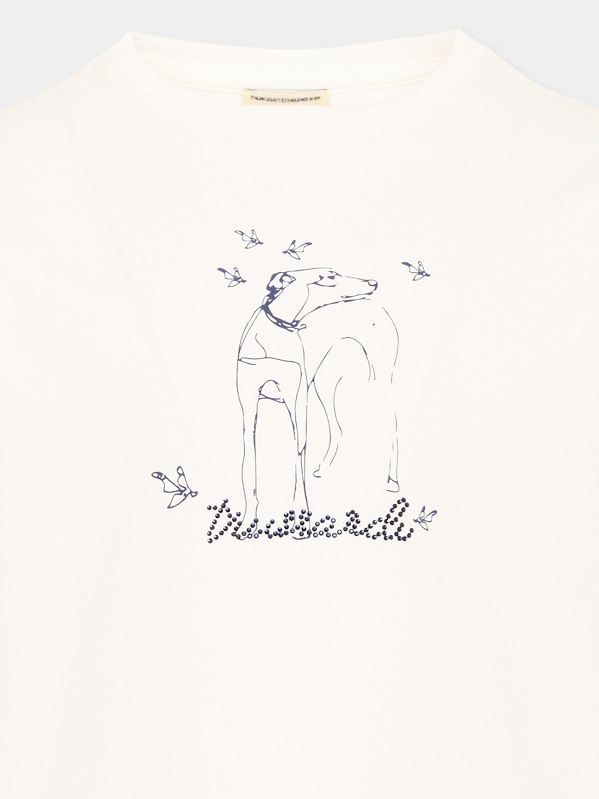 T-Shirt avorio Trussardi per bambina,Trussardi Junior,TIA26162TS OFF-WHITE OFF-WHITE