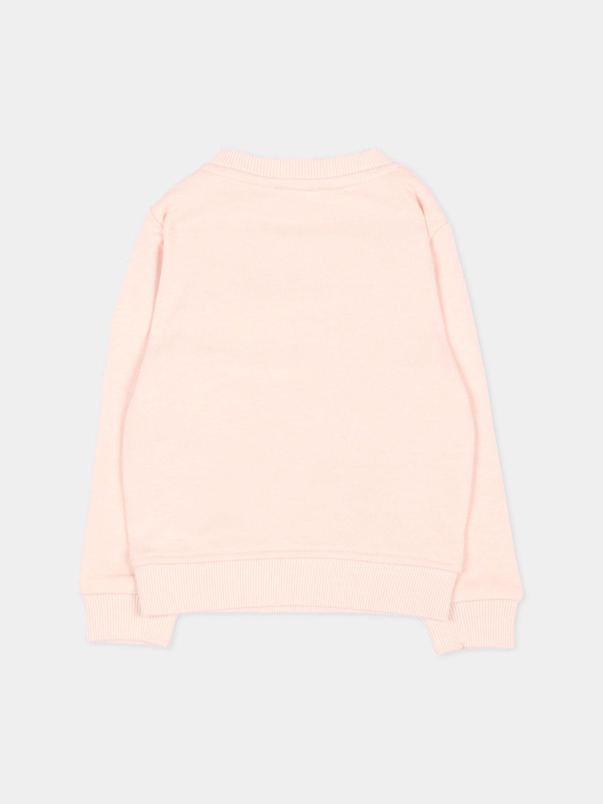 Felpa rosa per neonata con logo,Trussardi Junior,TIA26031FE BLUSH BLUSH