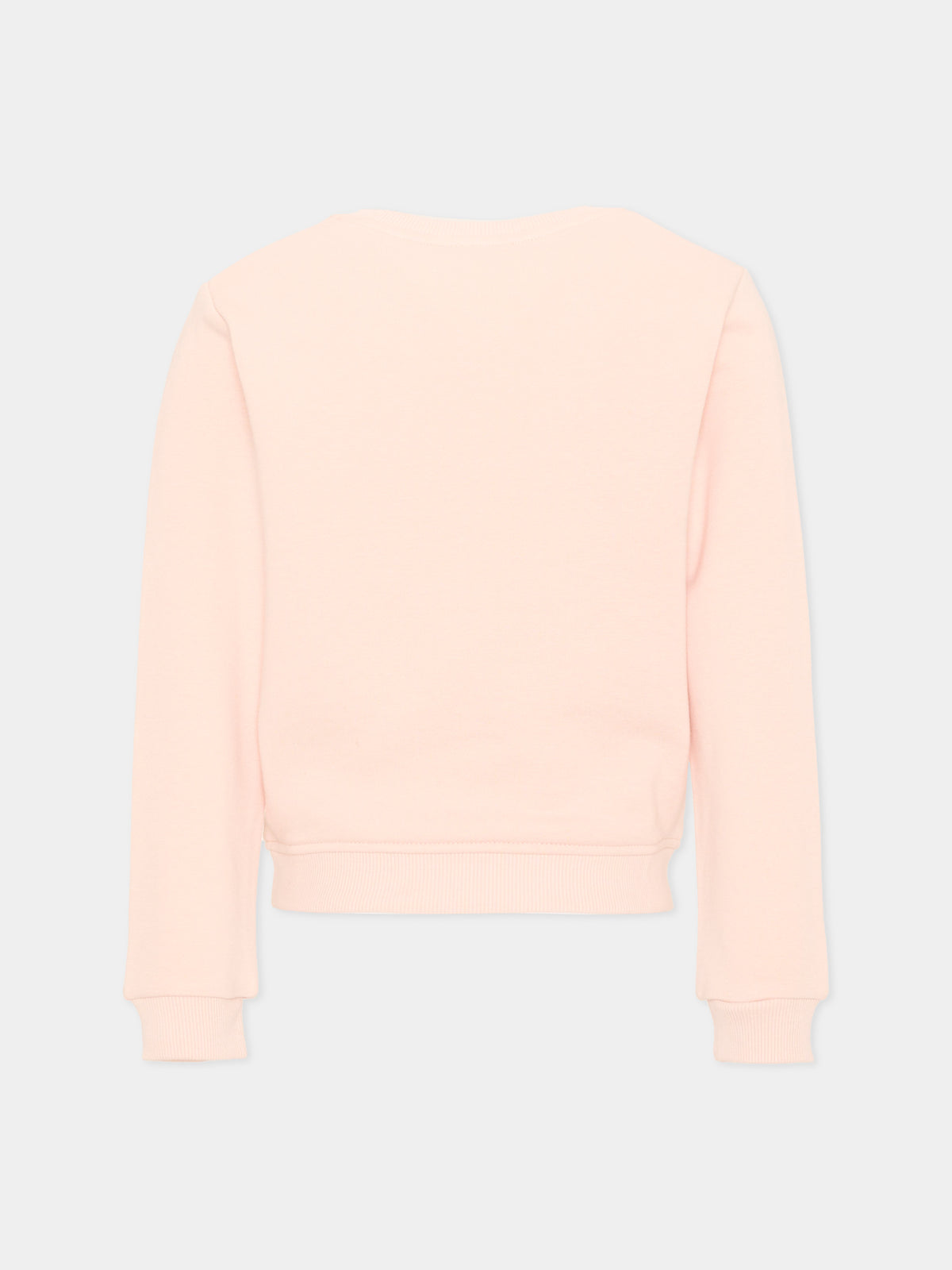 Felpa rosa per bambina con logo,Trussardi Junior,TIA26031FE BLUSH BLUSH