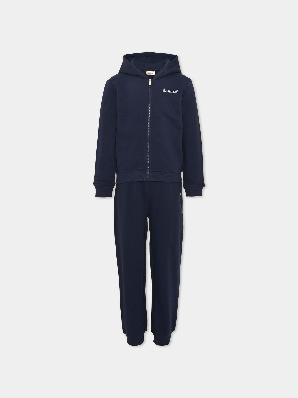 Completo sportivo lungo blu per bambina,Trussardi Junior,TIA26029CF BLUE_N/B.N BLUE NAVAL