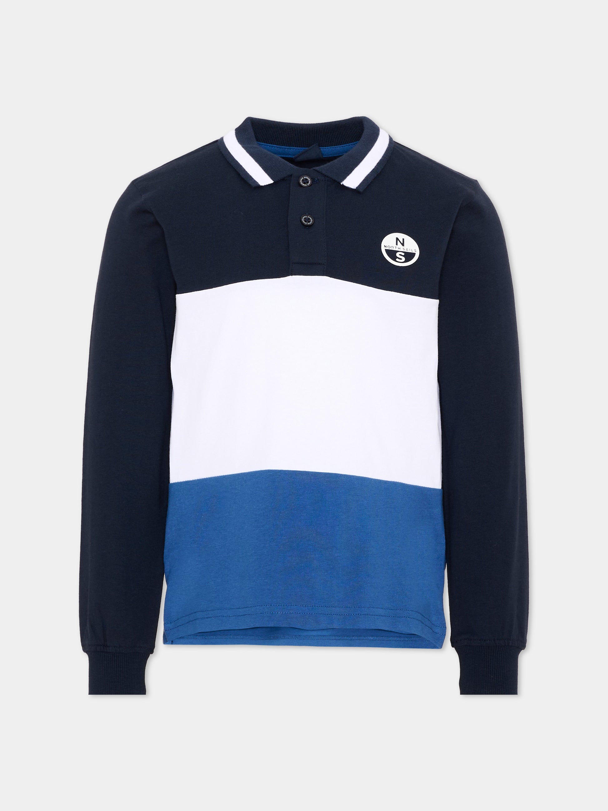 Polo blu per bambino con logo,North Sails,NBA26047PO BLUE NAVY