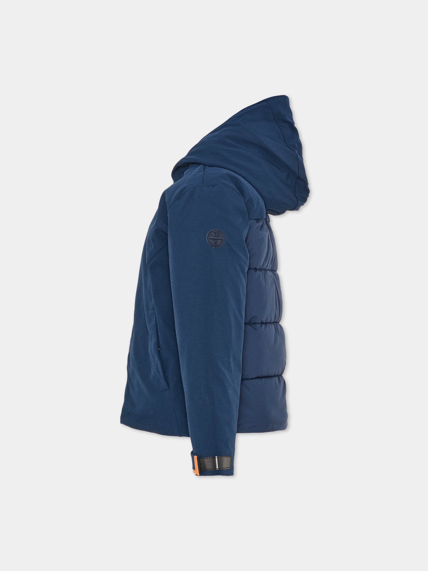 Piumino blu per bambino con cappuccio,North Sails,NBA26071GB BLUE NAVY