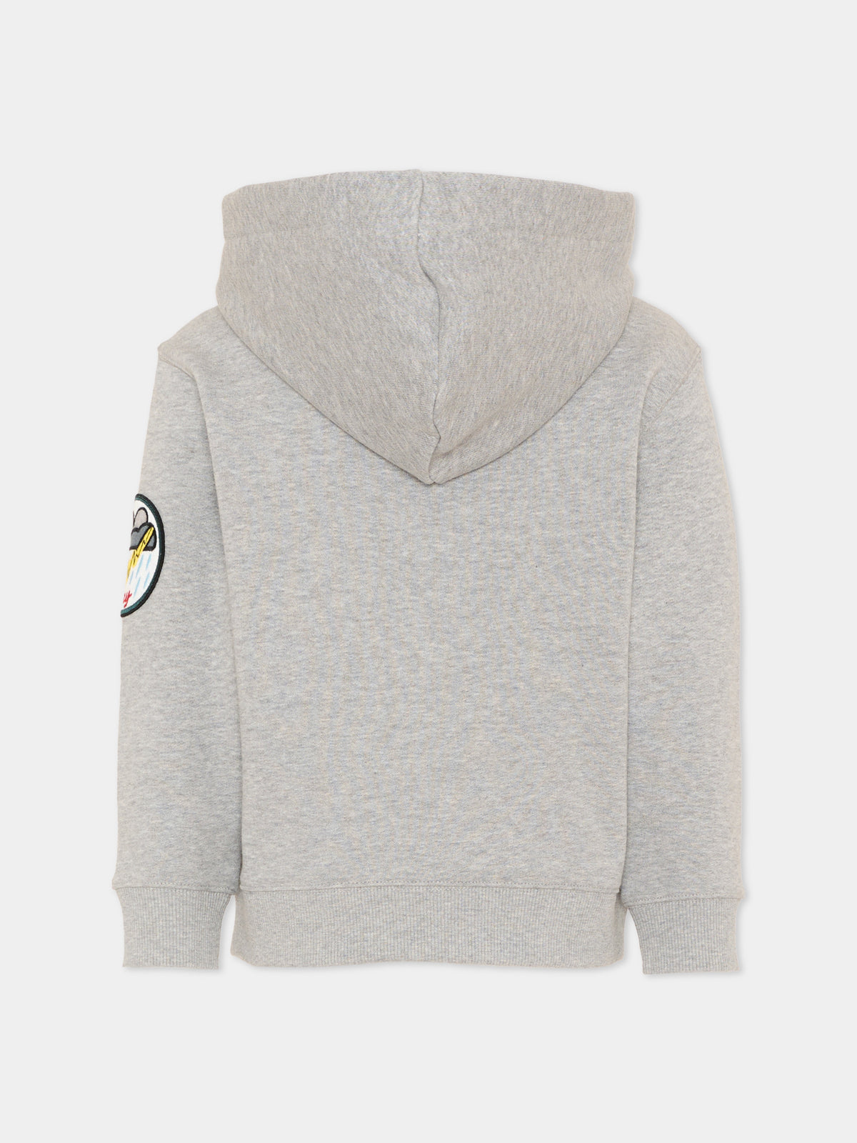 Felpa grigia per bambini con patch,Burberry Kids,8131999 A2142