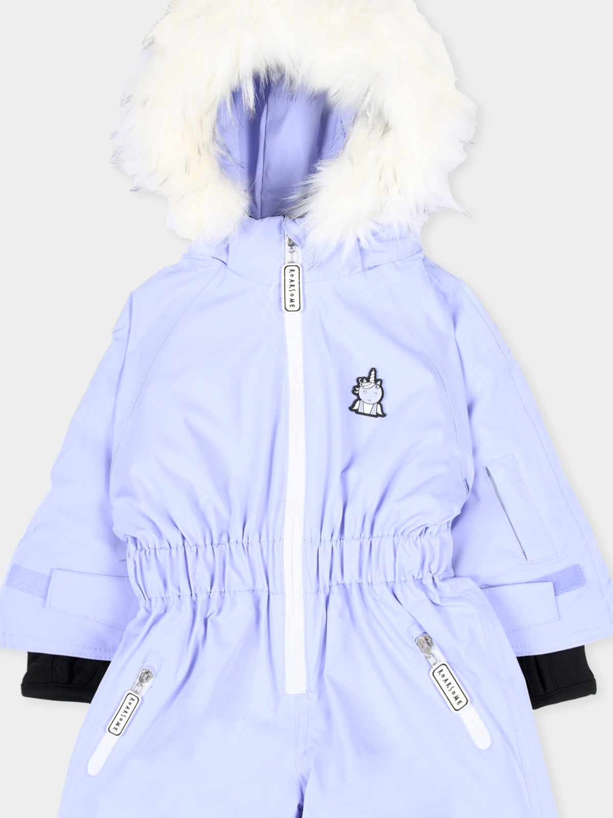 Tuta da neve lilla Sparkle The Unicorn per bambina,Roarsome,SPARKLE THE UNICORN SKI SUITS