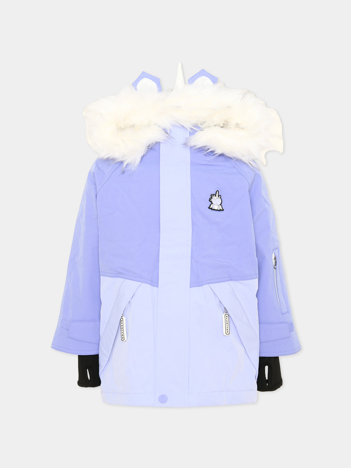 Piumino da neve lilla Sparkle The Unicorn per bambina,Roarsome,SPARKLE THE UNICORN SKI JACKET