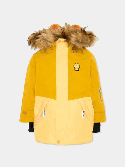 Piumino da neve giallo Cub The Lion per bambino,Roarsome,CUB THE LION SKI JACKET
