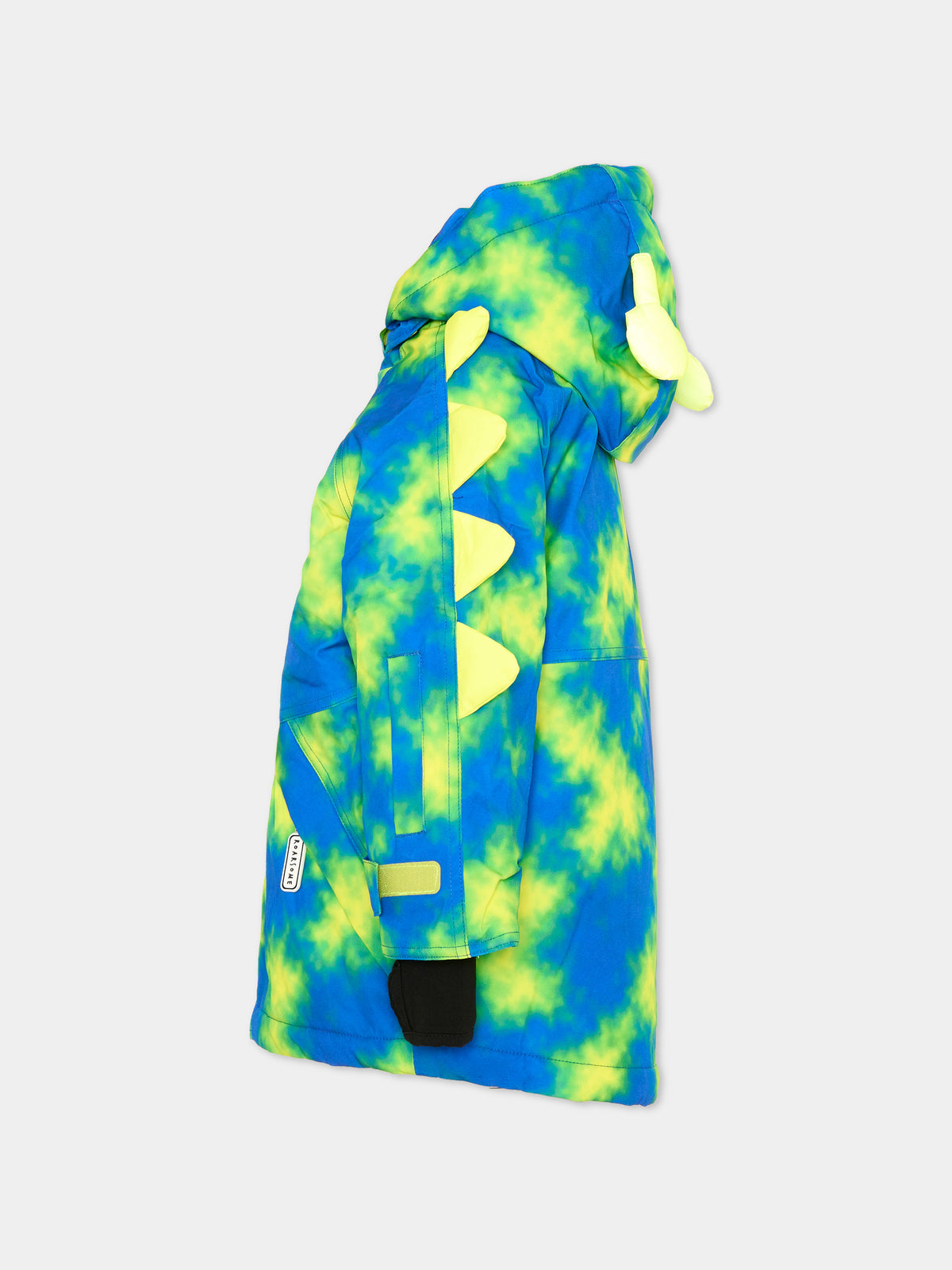 Piumino da neve blu Camo The Alien per bambini,Roarsome,ALIEN NEON SKI JACKET