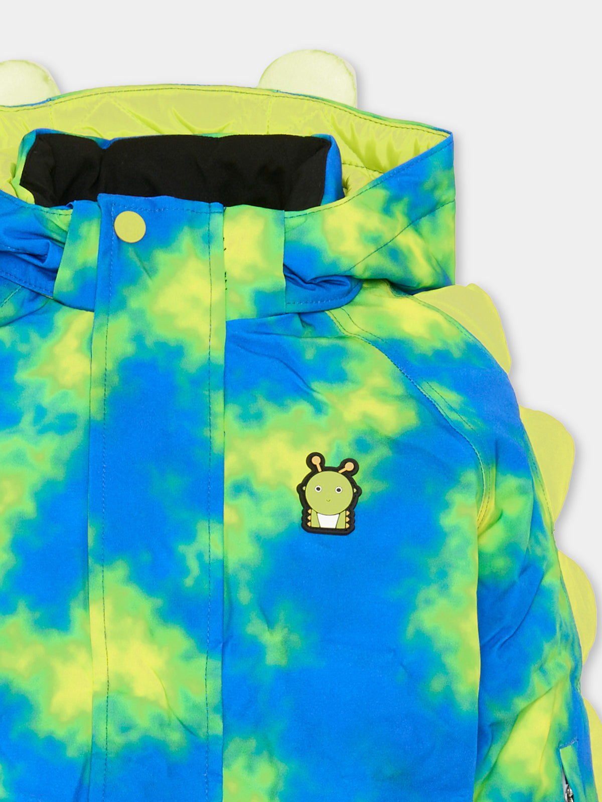 Piumino da neve blu Camo The Alien per bambini,Roarsome,ALIEN NEON SKI JACKET