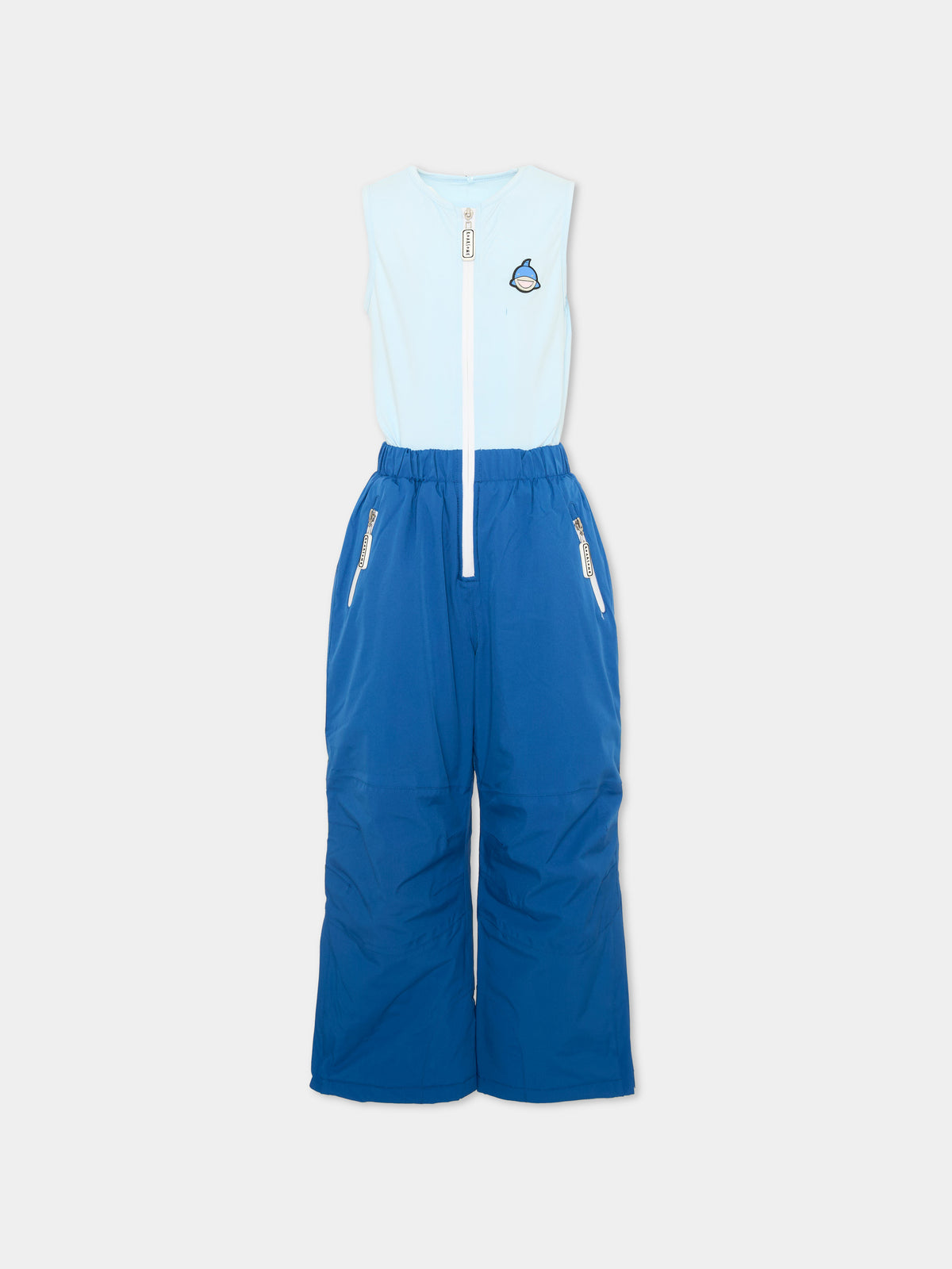 Pantalone da neve azzurro Reef The Shark per bambino,Roarsome,REEF THE SHARK SKI SALOPETTE