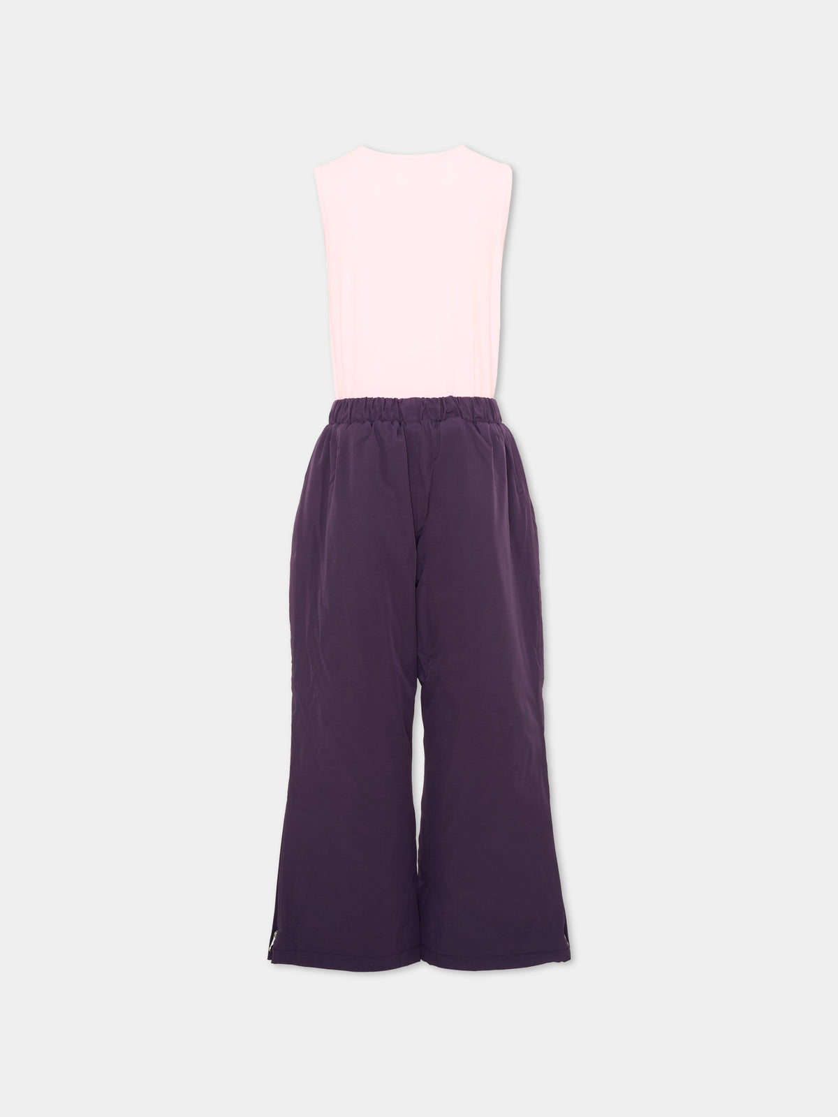 Pantalone da neve viola Hop The Bunny per bambina,Roarsome,HOP THE BUNNY SKI SALOPETTE