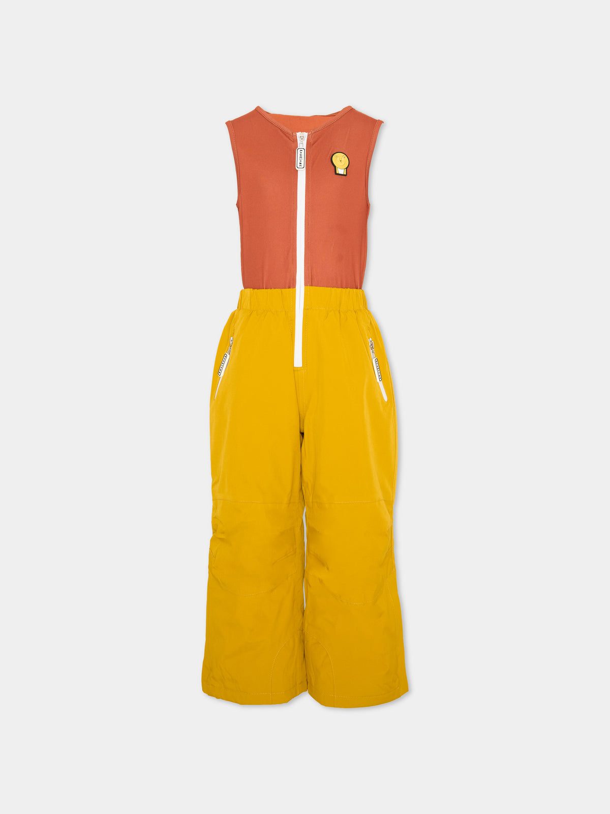 Pantalone da neve giallo Cub The Lion per bambino,Roarsome,CUB THE LION SKI SALOPETTE