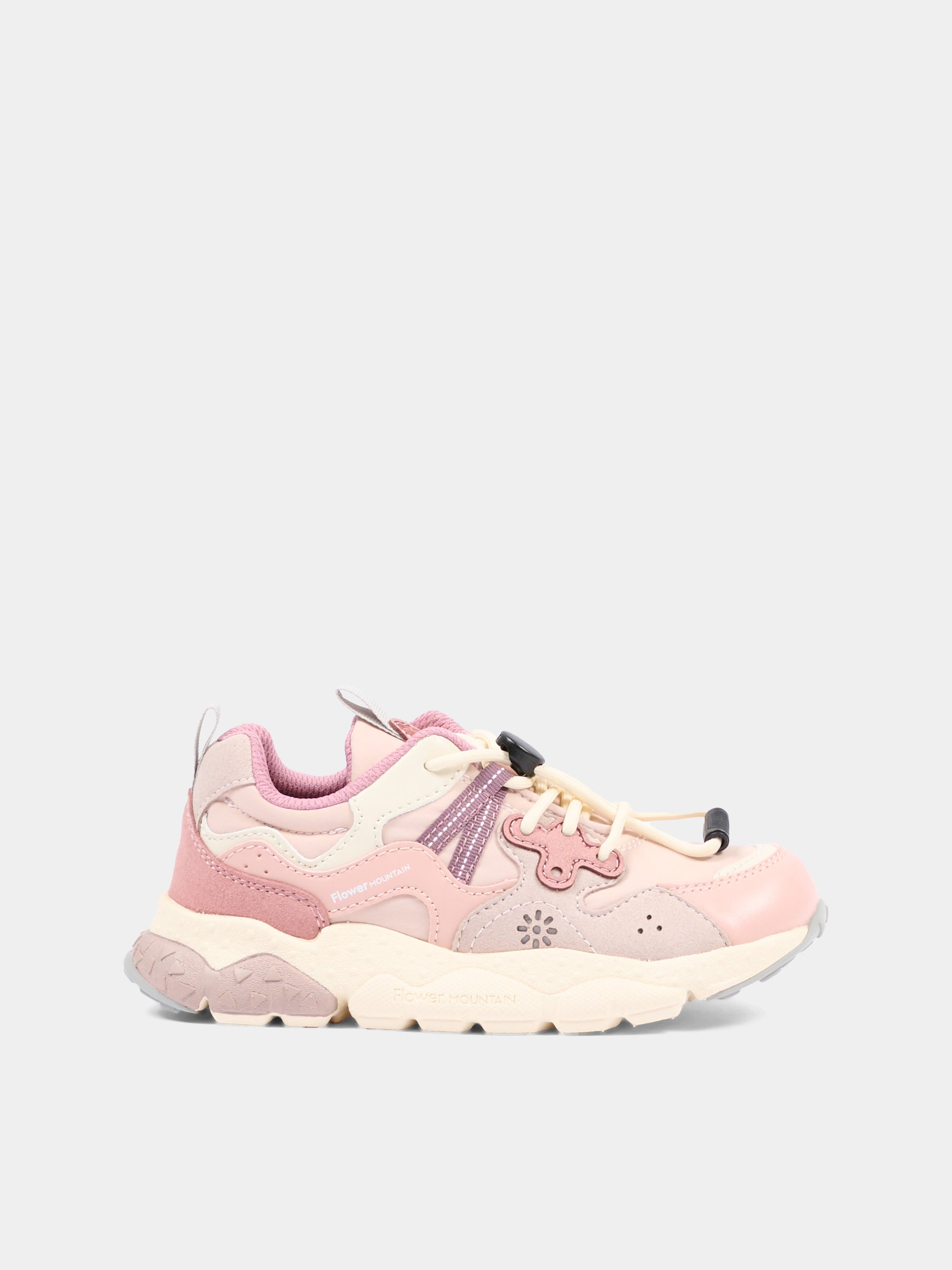 Sneakers rosa per bambina,Flower Mountain,001 2015497 21 2M20