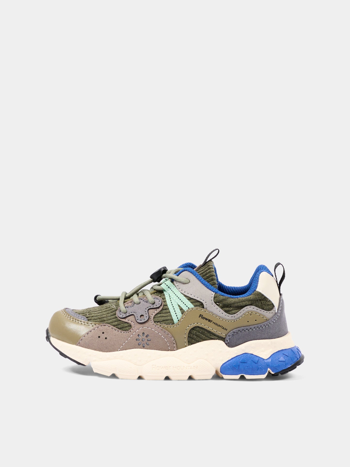 Sneakers multicolor per bambino,Flower Mountain,001 2015497 51 3F49