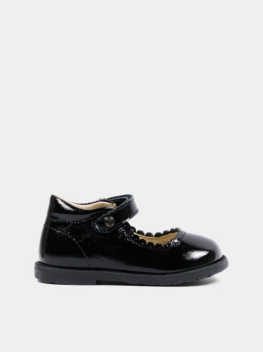 Ballerine nere per neonata lucide,Falcotto,001 2019578 02 0A01