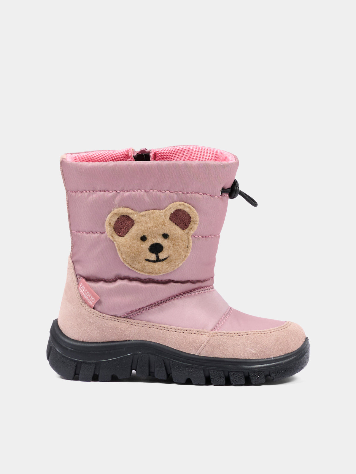 Stivali da neve rosa per bambini con orsetto,Falcotto,001 3001596 01 0M01