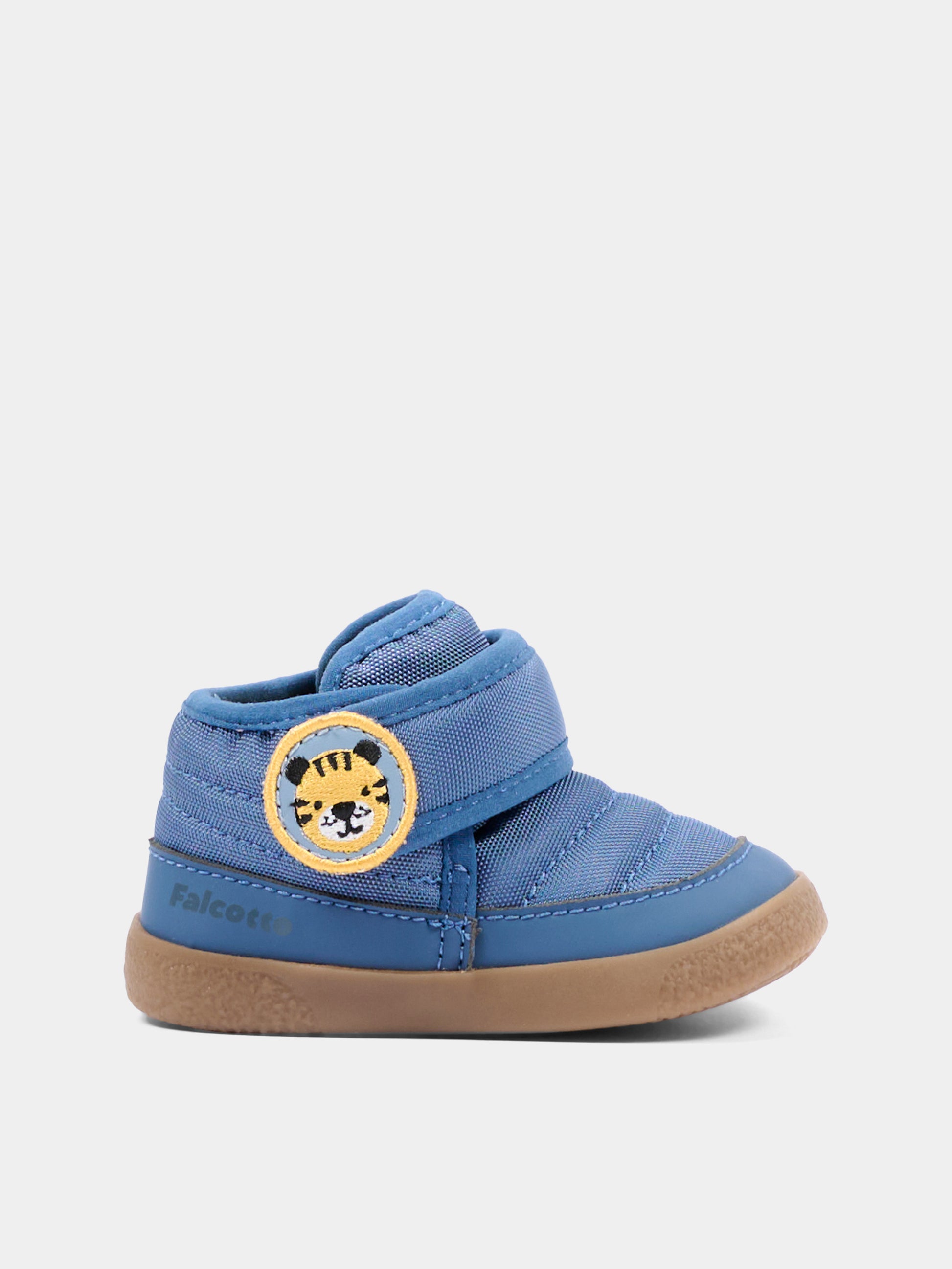 Sneakers blu per neonato con tigre,Falcotto,001 2502496 01 0C25