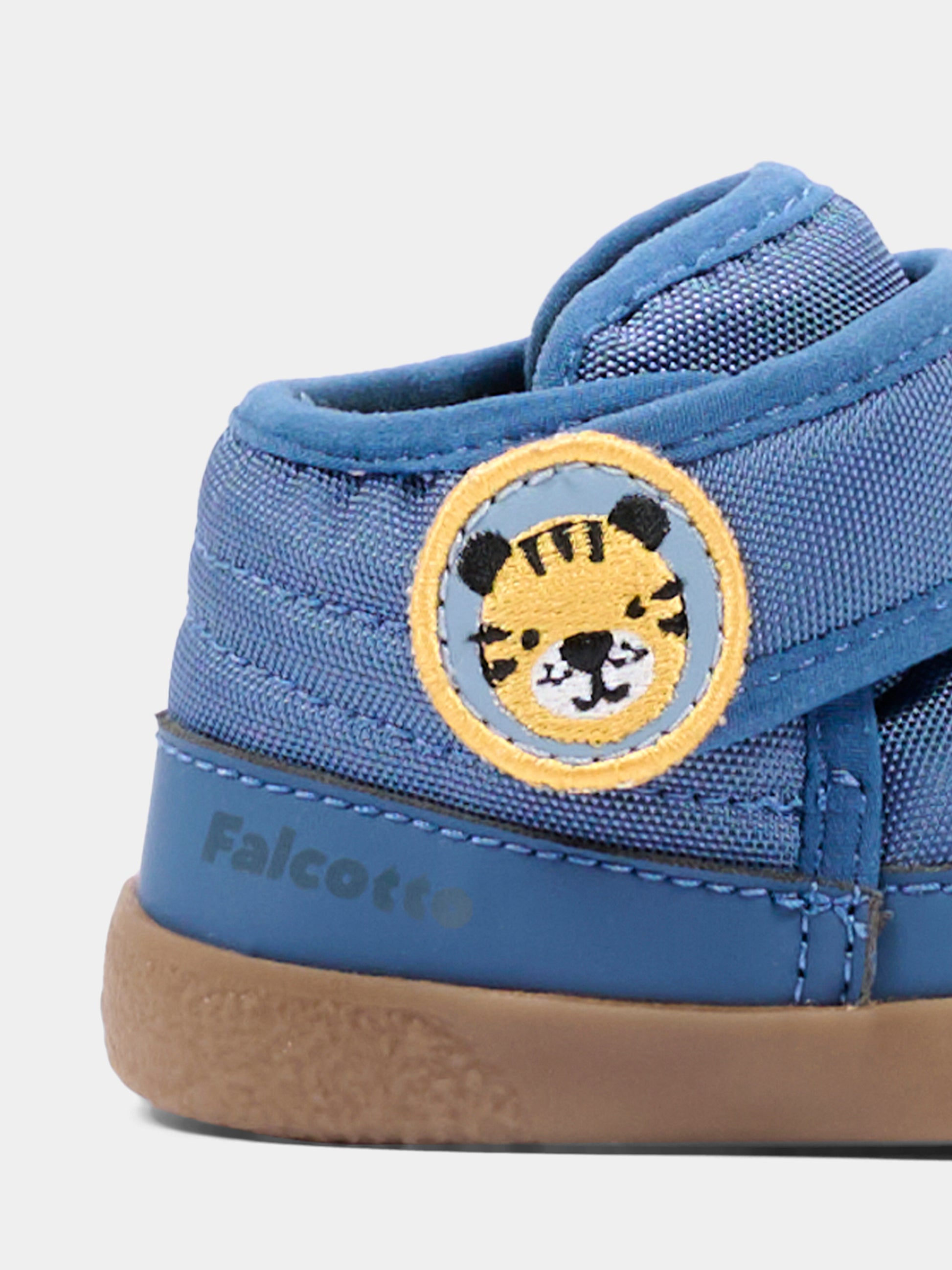 Sneakers blu per neonato con tigre,Falcotto,001 2502496 01 0C25
