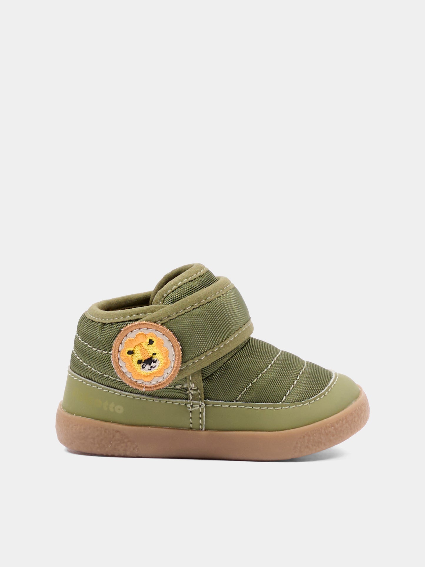Sneakers verdi per neonato con leone,Falcotto,001 2502496 01 0F25