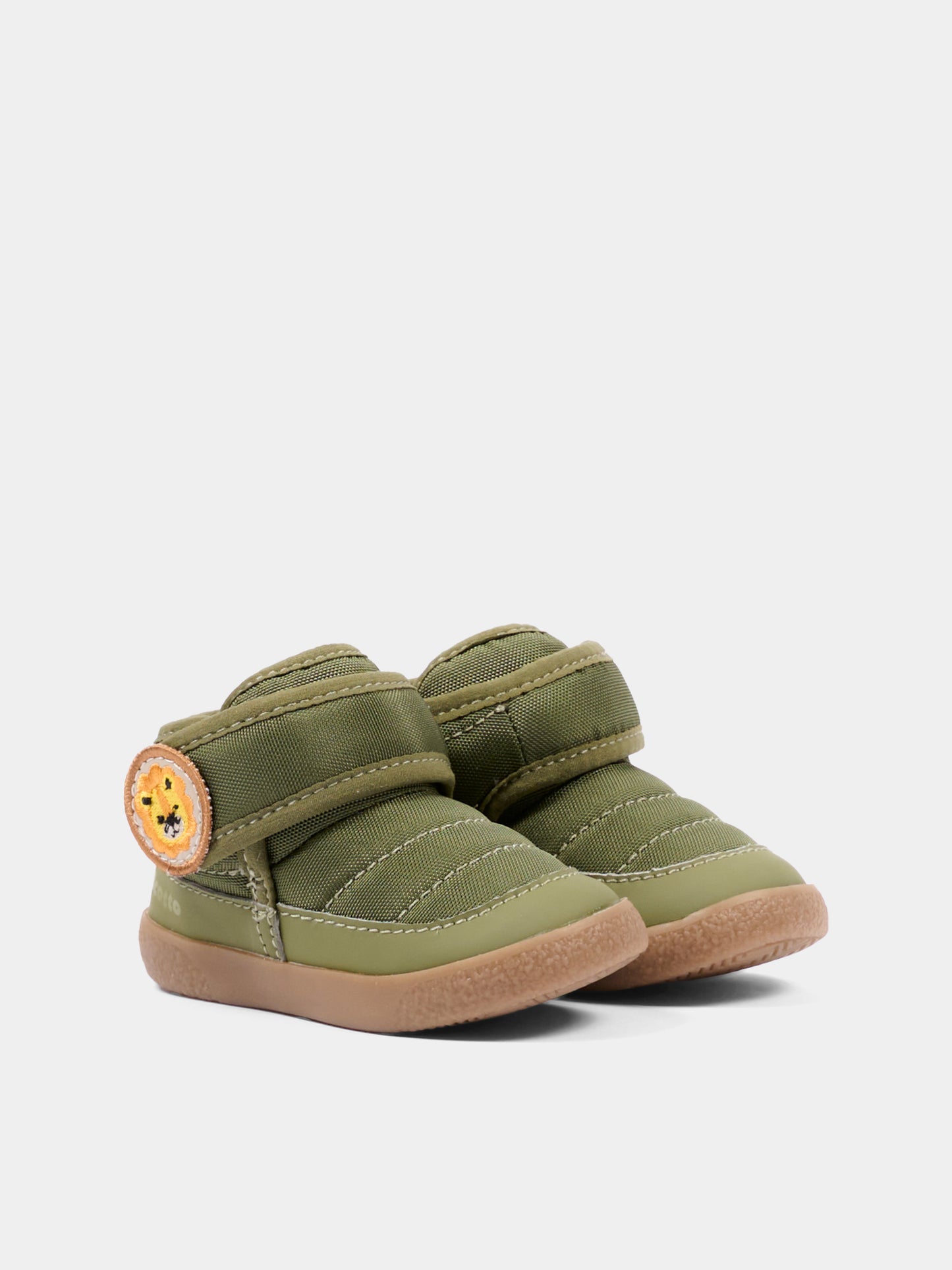 Sneakers verdi per neonato con leone,Falcotto,001 2502496 01 0F25