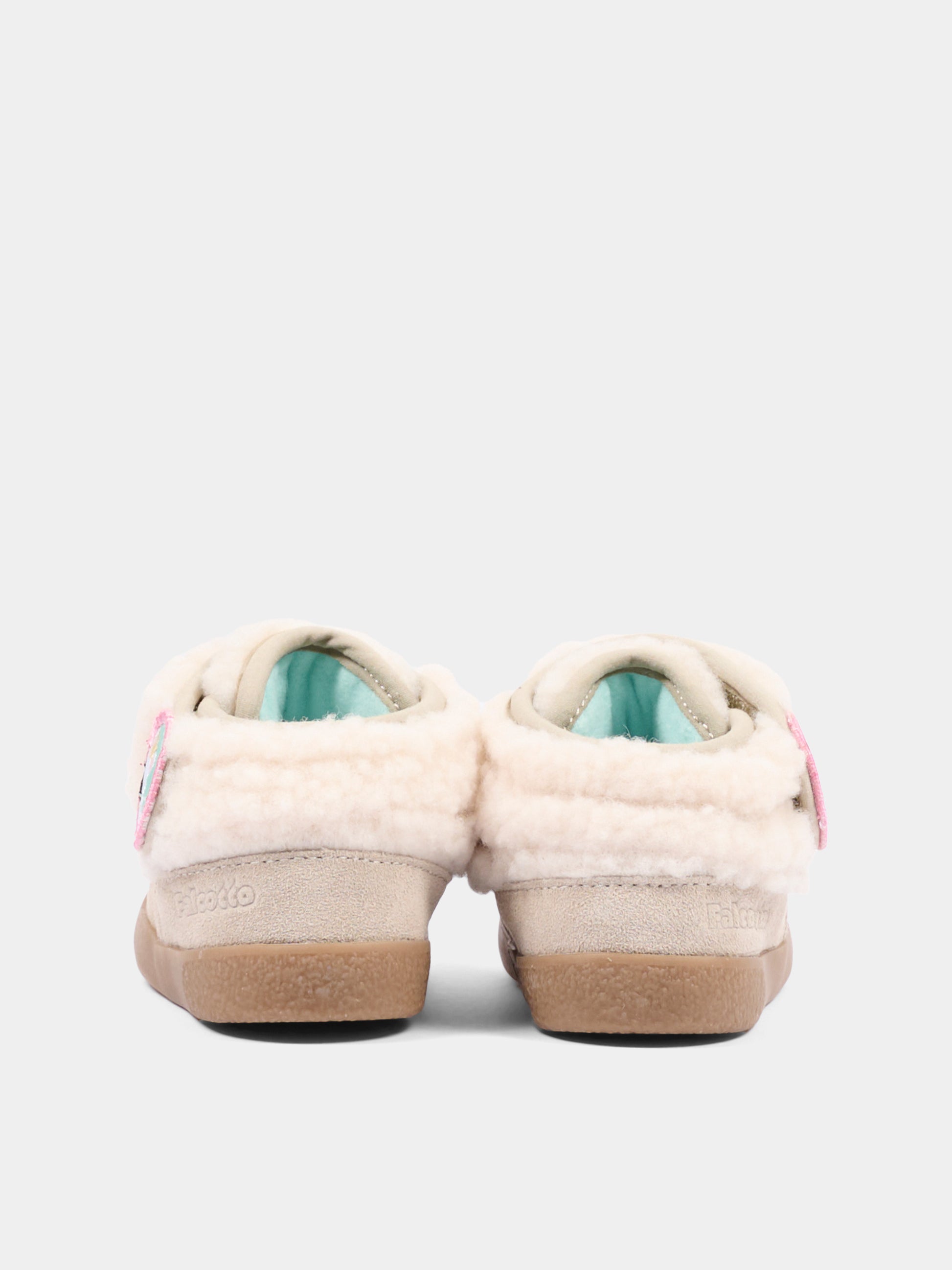 Sneakers beige per neonata con alpaca,Falcotto,001 2502496 02 0E01