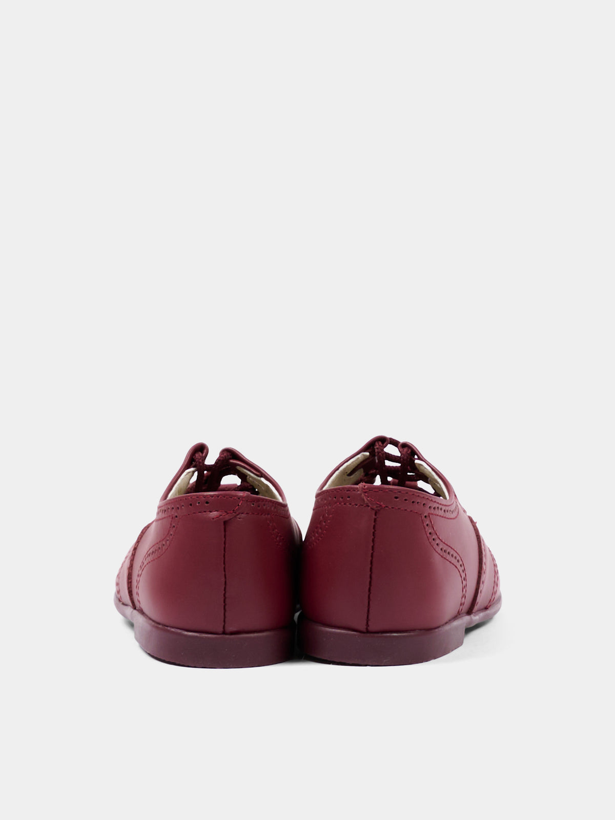 Scarpe stringate bordeaux per neonato,Pisamonas,0033 BURDEOS