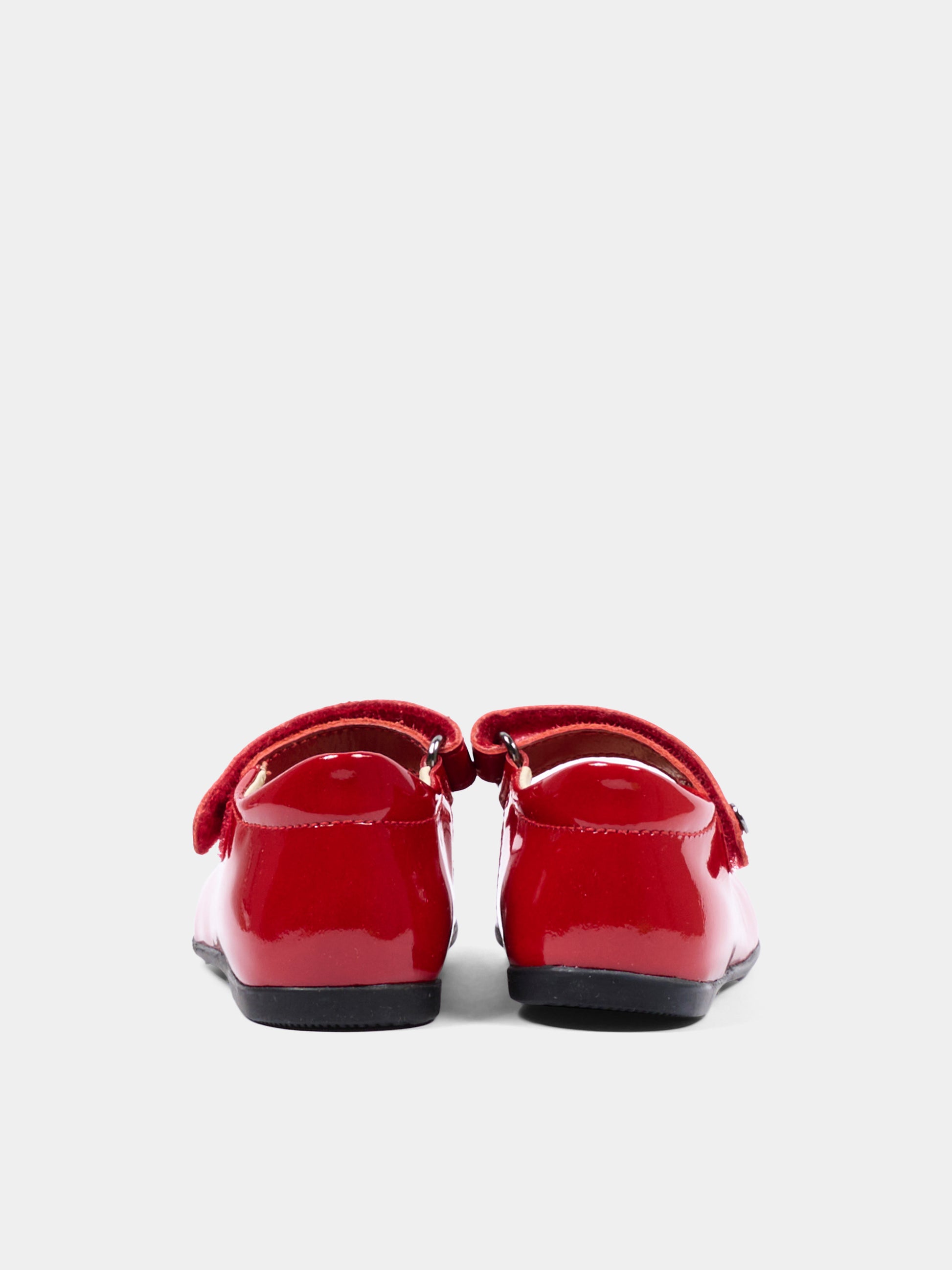 Ballerine rosse per neonata con fiocco,Naturino,001 2012962 01 0H13