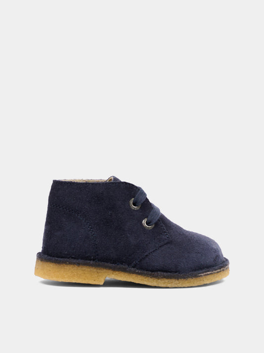 Sneakers blu per neonato in suede,Naturino,001 2014141 01 0C01
