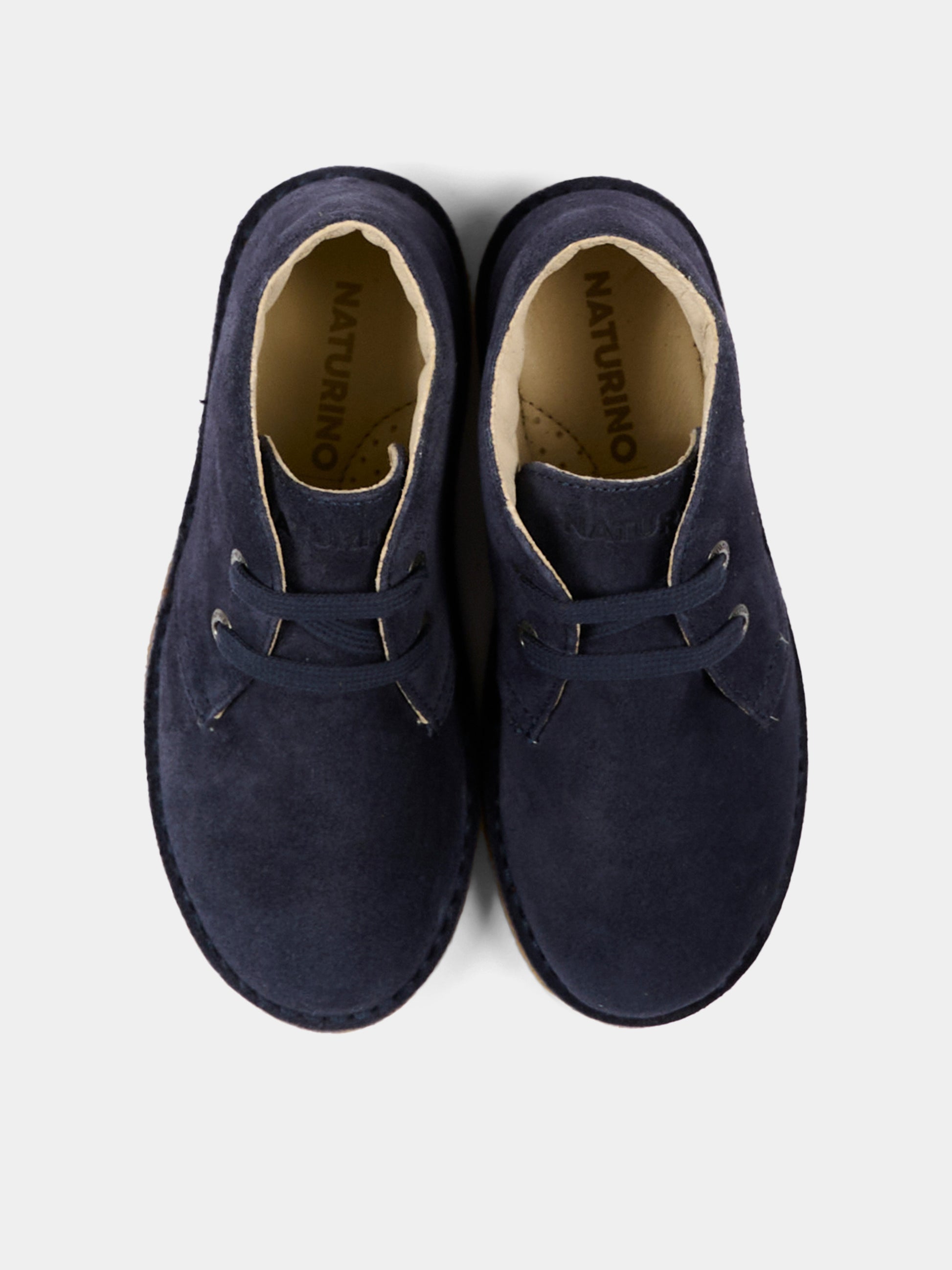Stivaletti blu per bambino in suede,Naturino,001 2014141 01 0C01